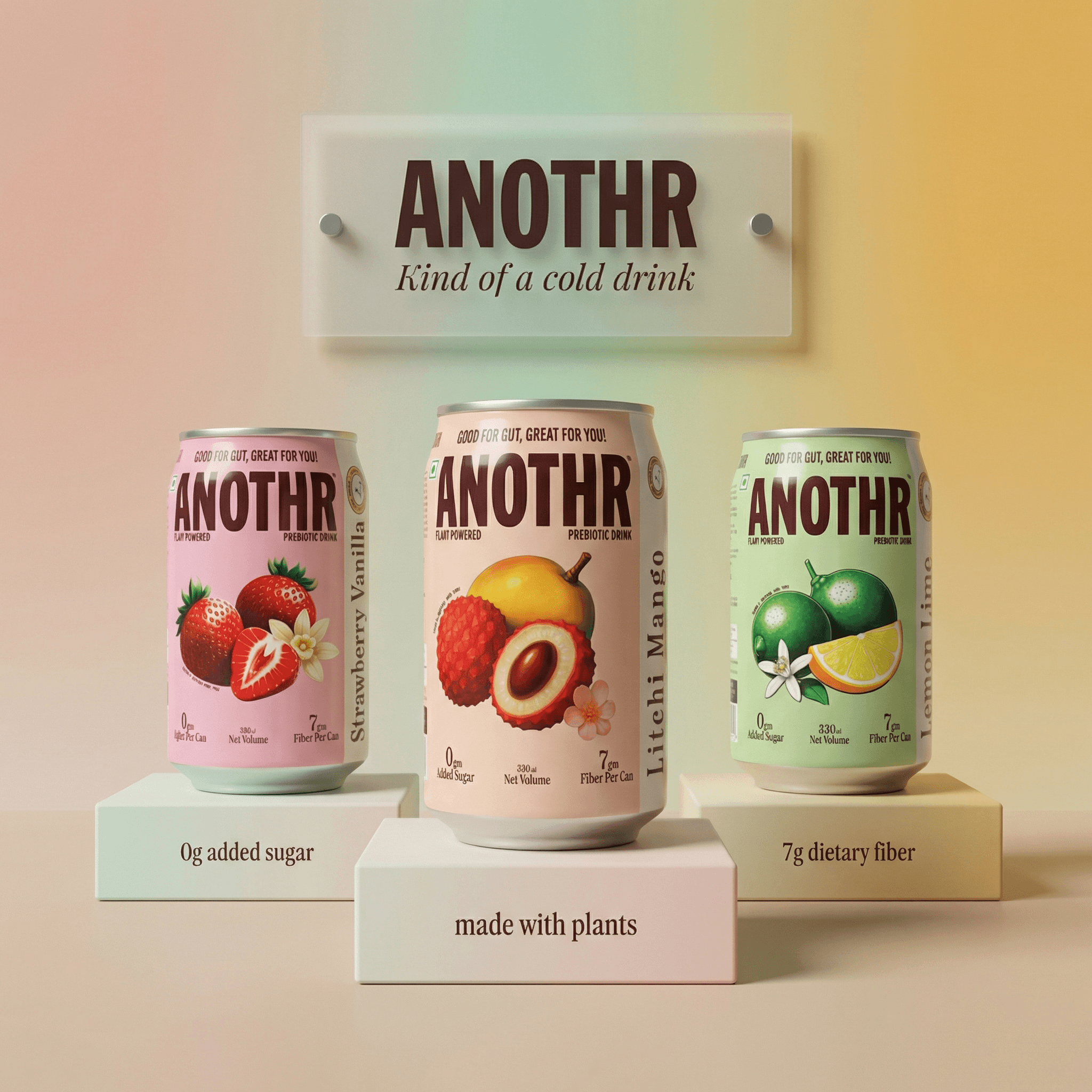 Drink ANOTHR case study — AI creative production for prebiotic soda brand